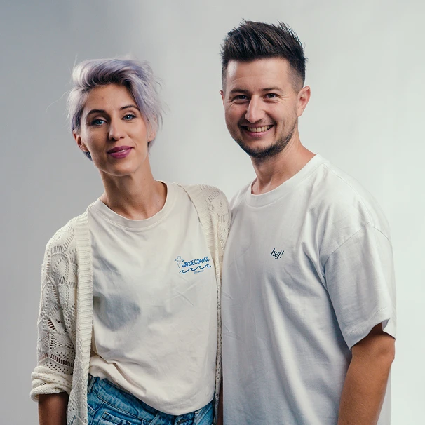 Anna and Adam Weber, founders of Pomelody
